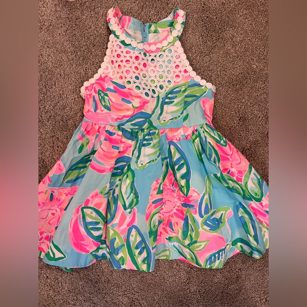 NWT Lilly Pulitzer Little Kinley Dress in Totally Blossom